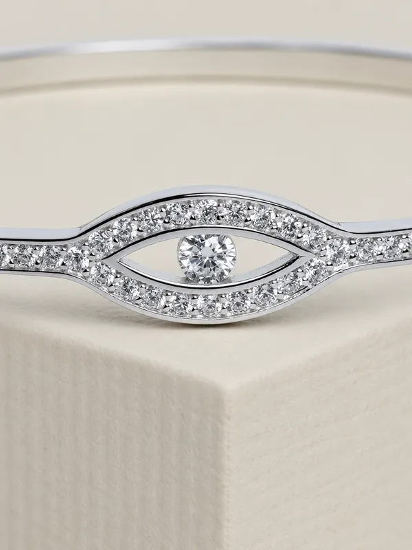 925_Sterling_Silver_Evil_Eye_Clip_Lock_Kada_For_Women