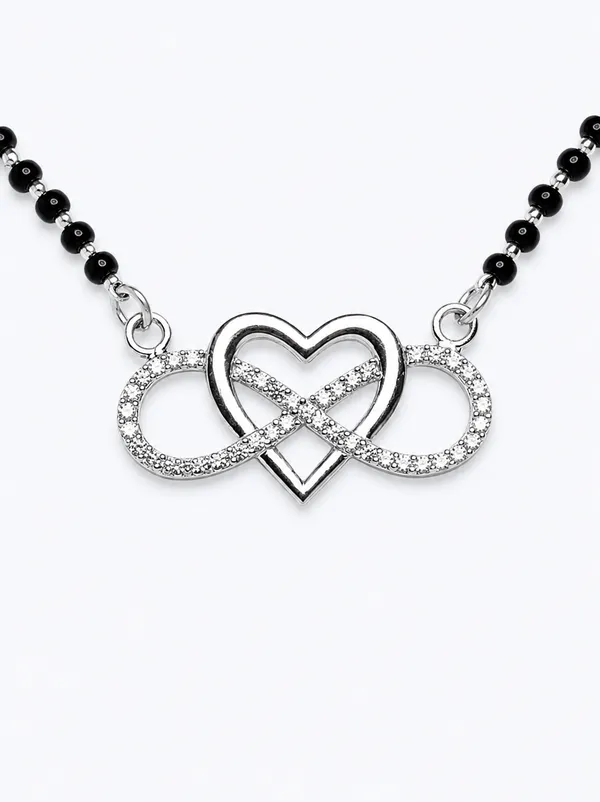 925_Sterling_Silver_Double_Heart_Infinity_Mangalsutra_Pendant_For_Women