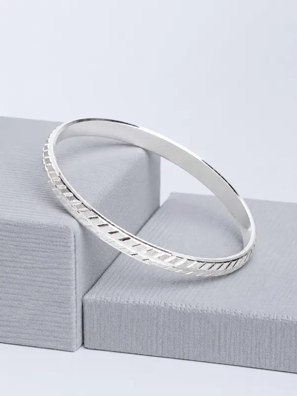 925_Sterling_Silver_Urban_Edge_Pattern_Kada_For_Men