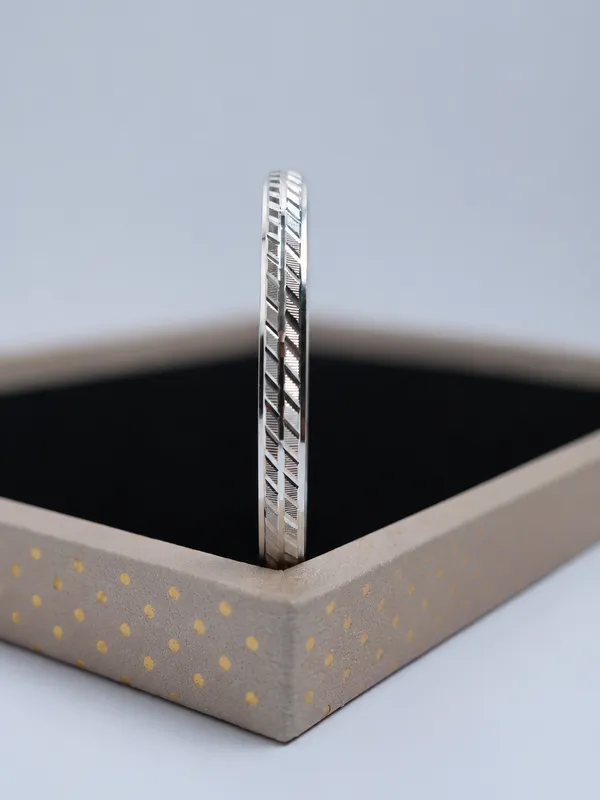 925_Sterling_Silver_Urban_Edge_Pattern_Kada_For_Men
