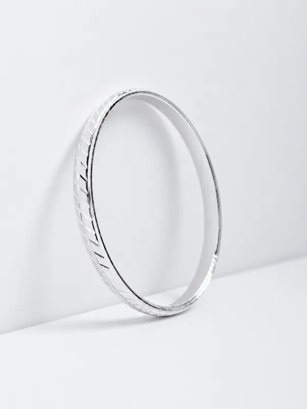 925_Sterling_Silver_Urban_Edge_Pattern_Kada_For_Men