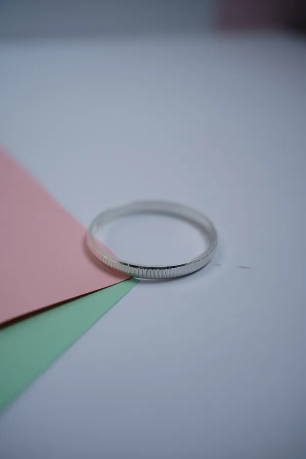 925_Sterling_Silver_Linear_Texture_Kada_For_Kids