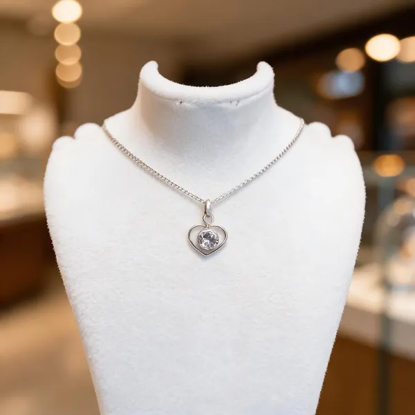 925_Sterling_Silver_Heart_Crystal_Charm_Pendant_For_Women