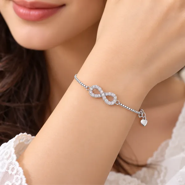 Silver_Tone_Infinity_Charm_Bracelet_For_Women