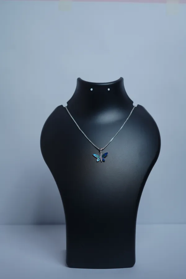925_Sterling_Silver_Butterfly_Pendant_For_Women