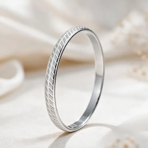 925_Sterling_Silver_Urban_Edge_Pattern_Kada_For_Men