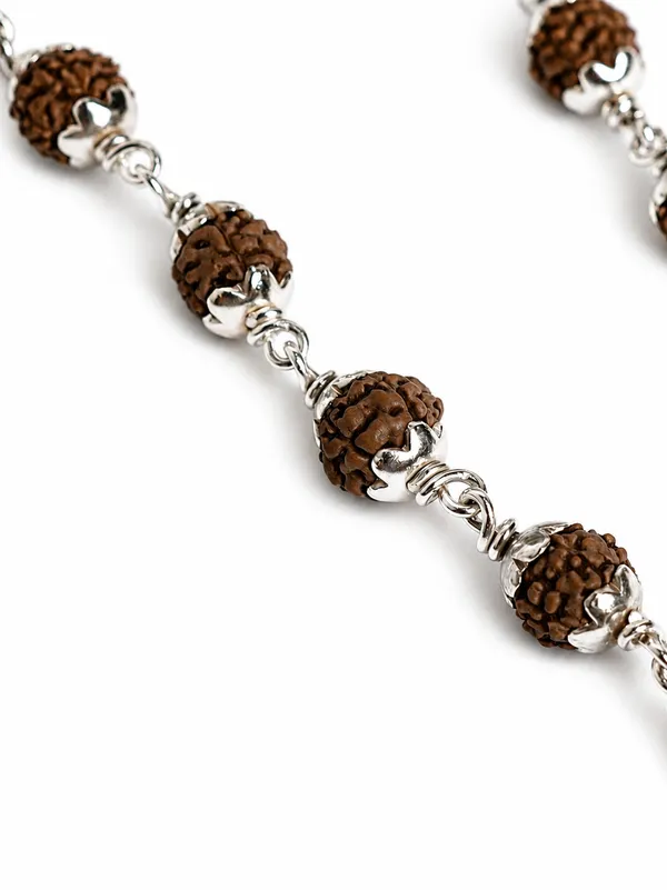 925_Sterling_Silver_Rudraksha_Beaded_Mala_For_Men_&_Women