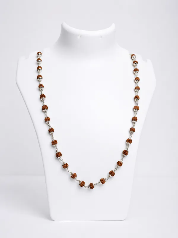 925_Sterling_Silver_Rudraksha_Beaded_Mala_For_Men_&_Women