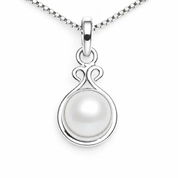 925_Sterling_Silver_Circular_Pearl_Drop_Charm_Pendant_For_Women