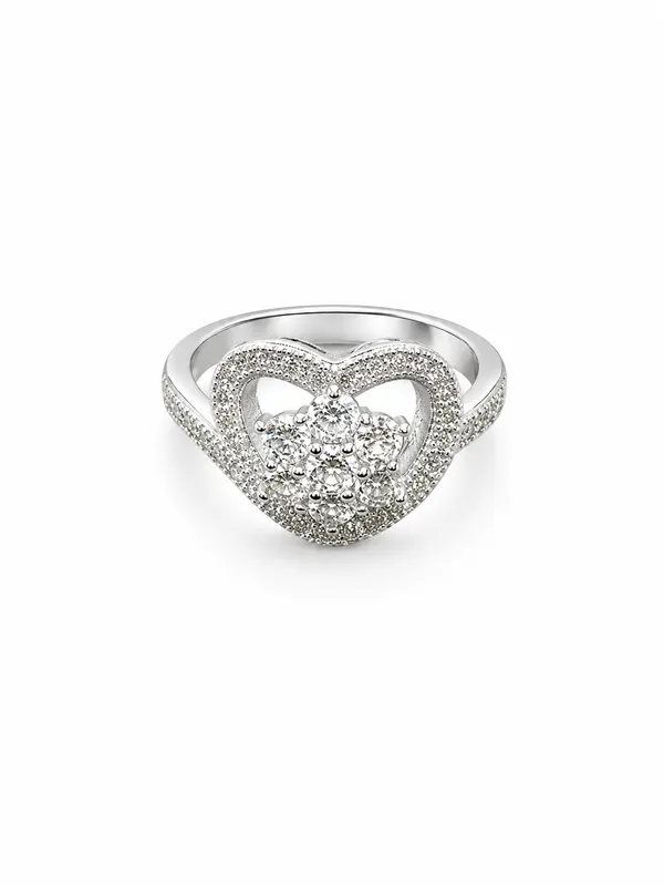 925_Sterling_Silver_Eternal_Heart_Bloom_Ring_For_Women