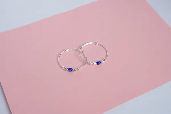 925_Sterling_Silver_Blue_Bead_Adjustable_Baby_Nazariya_Kada_Set_For_Kids