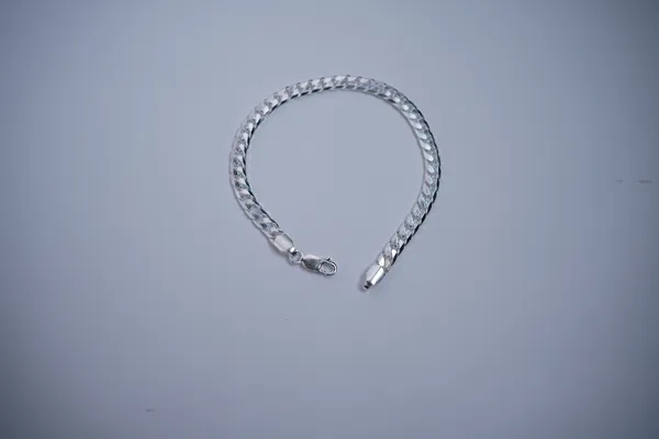 925_Sterling_Silver_Classic_Chain_Design_Bracelet_For_Men