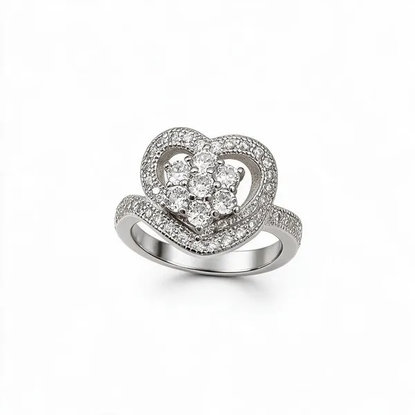 925_Sterling_Silver_Eternal_Heart_Bloom_Ring_For_Women