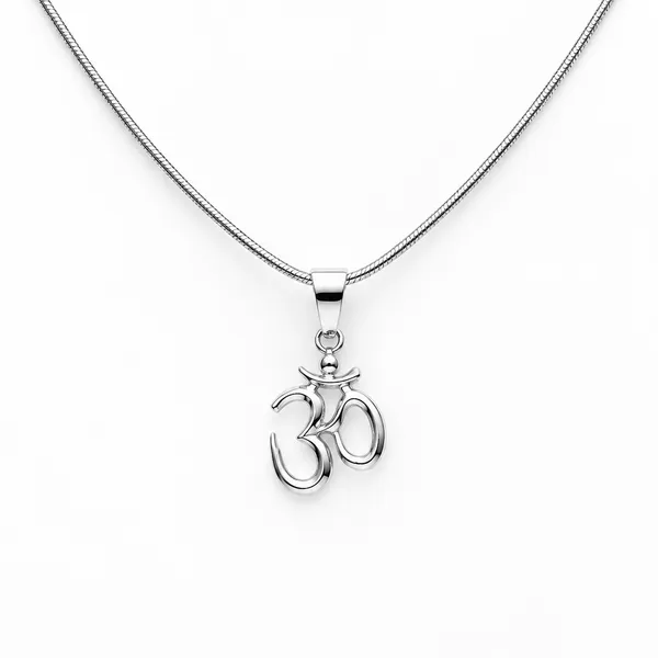 925_Sterling_Silver_Om_Pendant_For_Men_&_Women