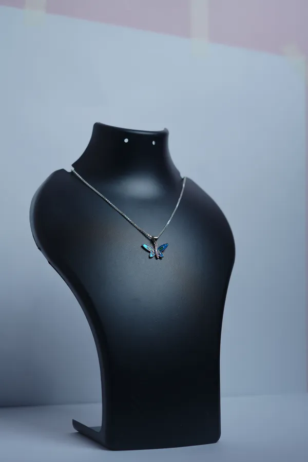 925_Sterling_Silver_Butterfly_Pendant_For_Women
