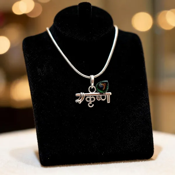 925_Sterling_Silver_Script_Pendant_For_Women