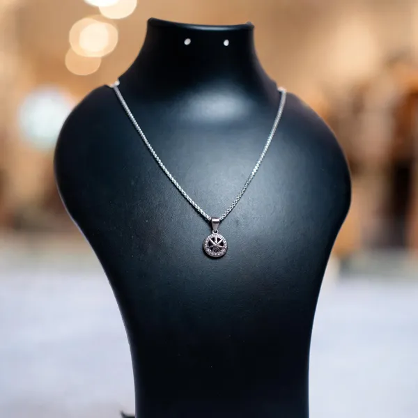 925_Sterling_Silver_Star_Crystal_Pendant_For_Women