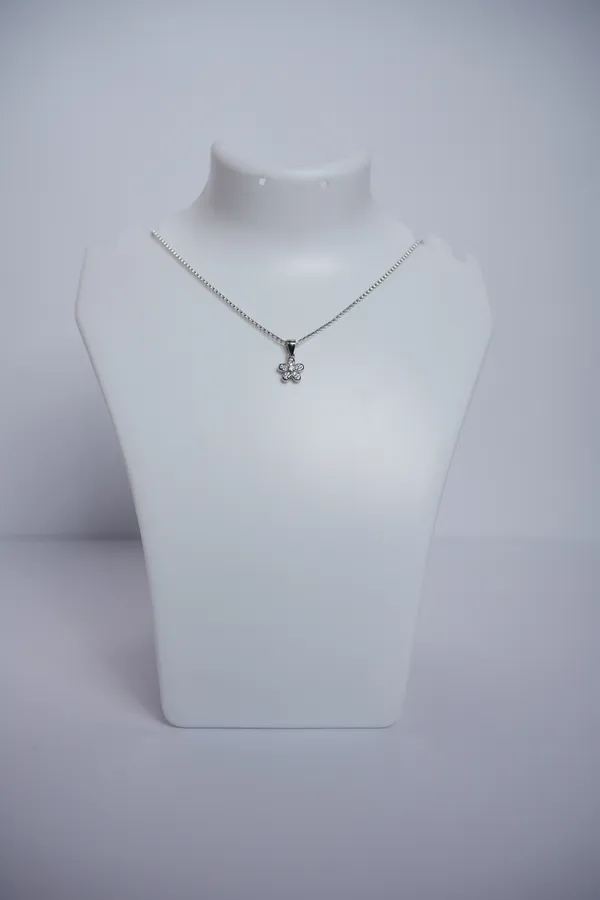 925_Sterling_Silver_Floral_Crystal_Pendant_For_Women