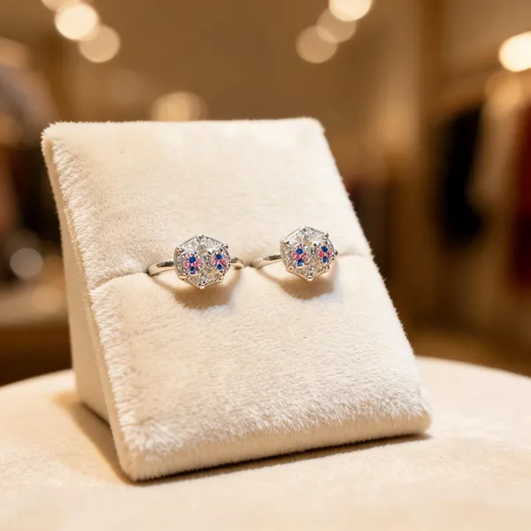 Hexagonal_Zircon_Toe_Rings_Set_Of_2_For_Women