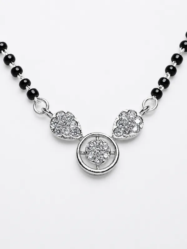 925_Sterling_Silver_Cz_Mangalsutra_Pendant_With_Black_Bead_Chain_For_Women