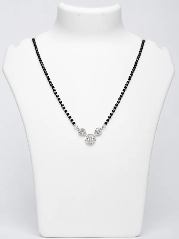 925_Sterling_Silver_Cz_Mangalsutra_Pendant_With_Black_Bead_Chain_For_Women