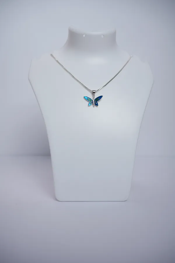 925_Sterling_Silver_Butterfly_Pendant_For_Women