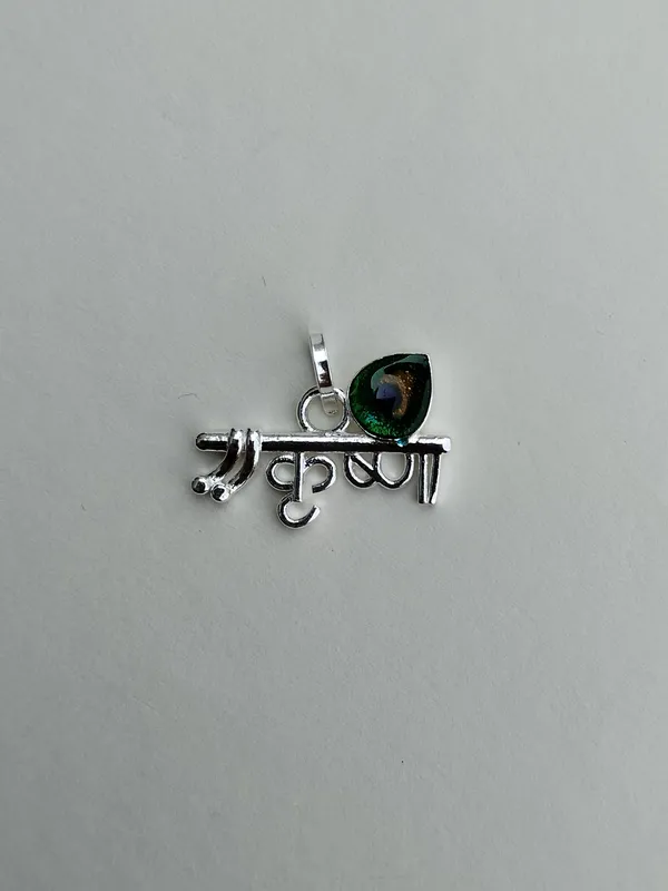 925_Sterling_Silver_Script_Pendant_For_Women