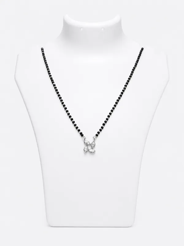 925_Sterling_Silver_Floral_Mangalsutra_Pendant_For_Women
