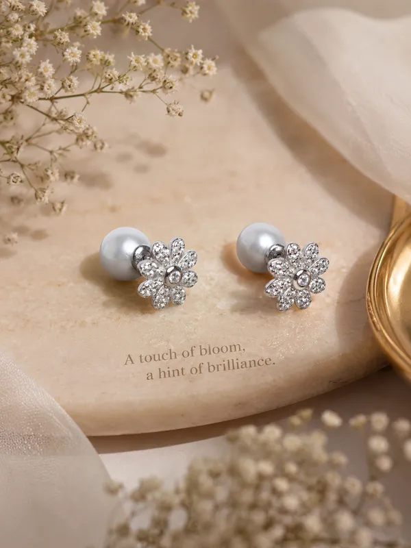 925_Sterling_Silver_Pearl_Bloom_Dual-Face_Earrings_For_Women