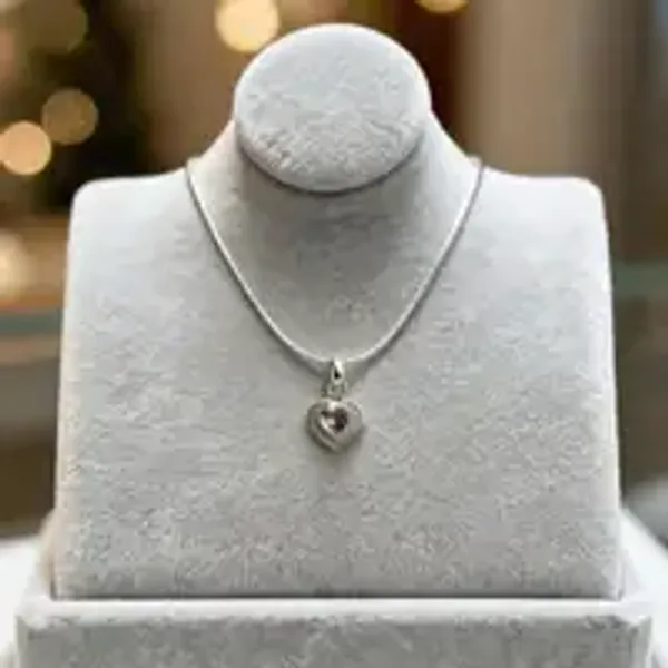 925_Sterling_Silver_Heart_Pendant_For_Women
