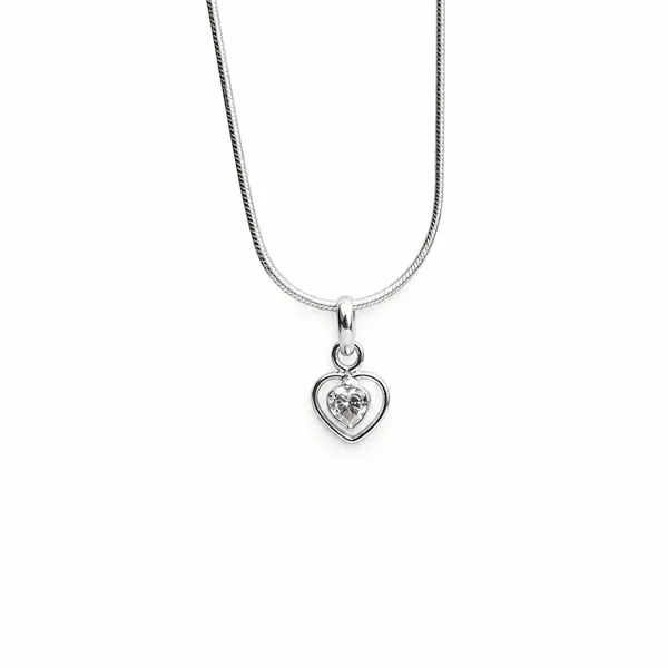 925_Sterling_Silver_Heart_Pendant_For_Women