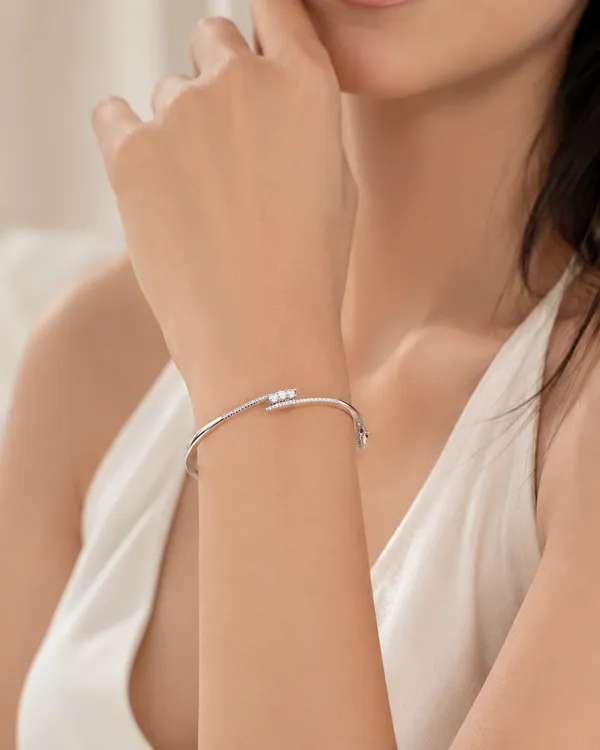 925_Sterling_Silver_Triple_Stone_Clip_Lock_Kada_For_Women