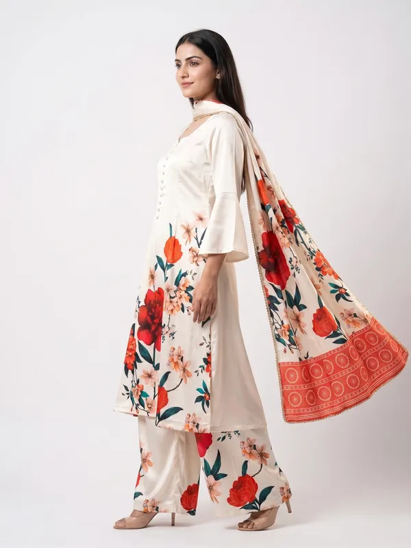 White_Silk_Farsi_Floral_Print_Kurta_Palazzo_Set_With_Dupatta_For_Women