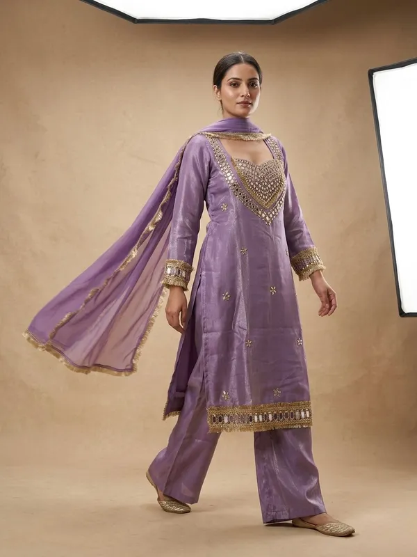 Purple_Roman_Silk_Mirror_Work_Kurta_Palazzo_Set_With_Dupatta_For_Women