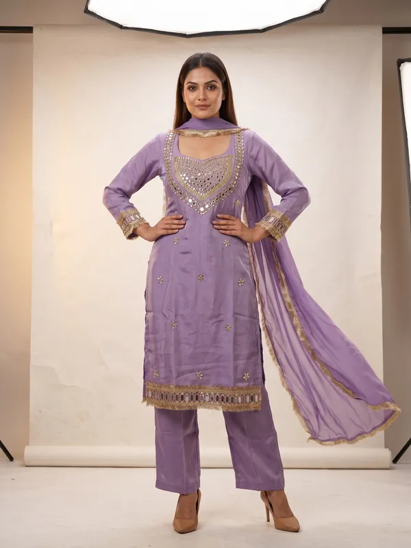Purple_Roman_Silk_Mirror_Work_Kurta_Palazzo_Set_With_Dupatta_For_Women