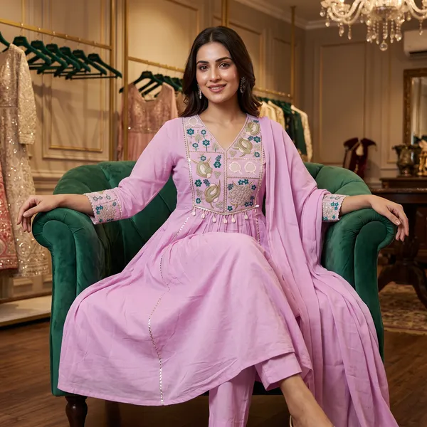 Pink_Cotton_Floral_Emroided_Anarkali_Kurta_Set_With_Dupatta_For_Women
