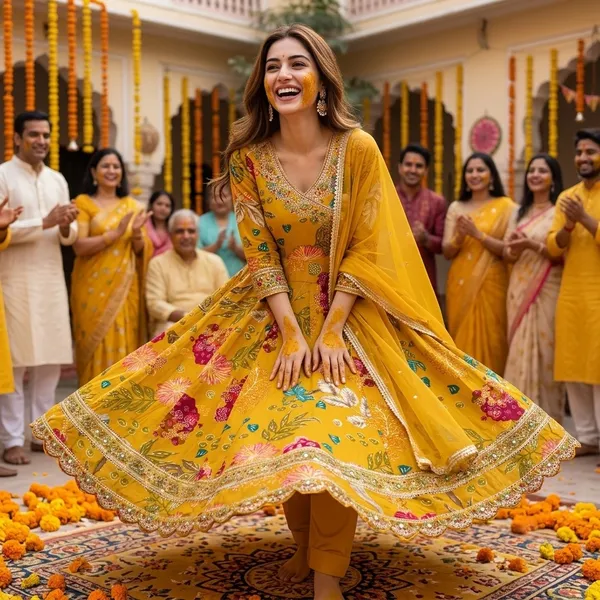 Yellow_70%_Cotton_30%_Polyester_Floral_Emroided_Anarkali_Kurta_Set_With_Dupatta_For_Women