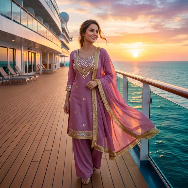 Mauve_Glass_Roman_Silk_Mirror_Work_Kurta_Palazzo_Set_With_Dupatta_For_Women