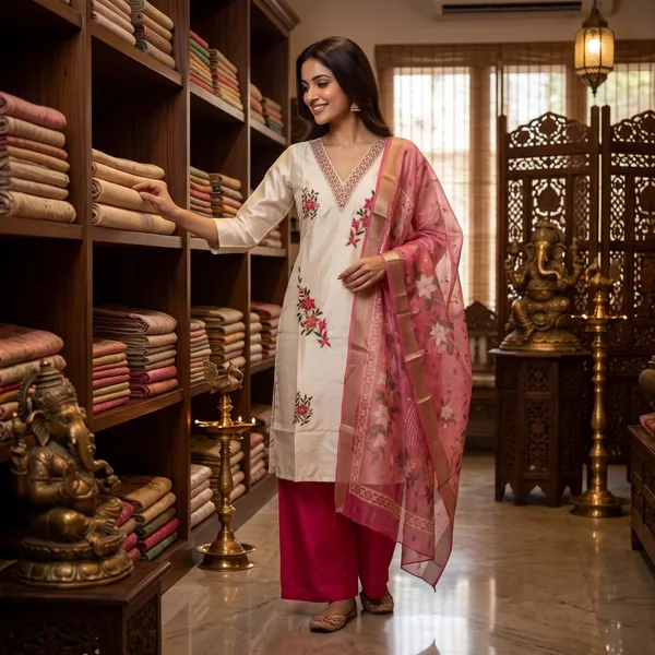 Cream_And_Pink_Glass_Roman_Silk_Emroided_Kurta_Palazzo_Set_With_Dupatta_For_Women