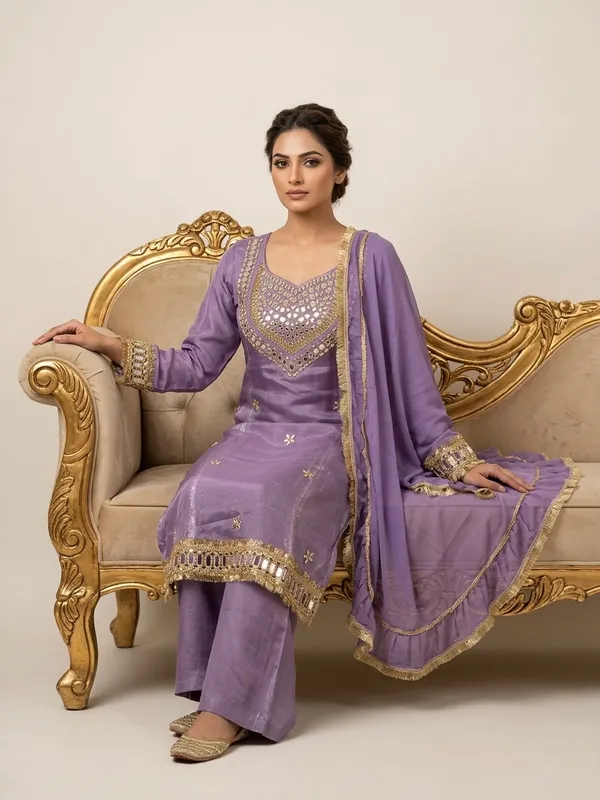 Purple_Roman_Silk_Mirror_Work_Kurta_Palazzo_Set_With_Dupatta_For_Women