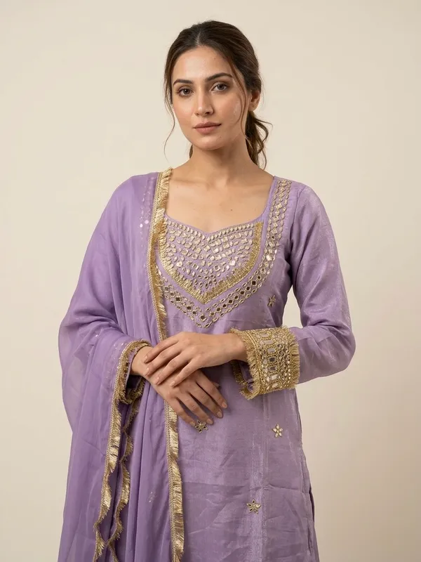 Purple_Roman_Silk_Mirror_Work_Kurta_Palazzo_Set_With_Dupatta_For_Women