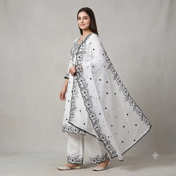 White_Roman_Glass_Embroided_Salwar_Suit_Set_With_Dupatta_For_Women