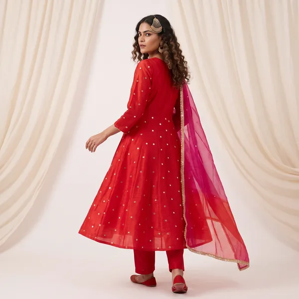SAIVRITI's_Meher_Anarkali_FENDI_suit_set_with_Dupatta_|_SweatHeart_Neck_with_Mirror_work_|_M,L,XL,XXL