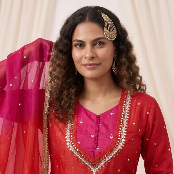 SAIVRITI's_Meher_Anarkali_FENDI_suit_set_with_Dupatta_|_SweatHeart_Neck_with_Mirror_work_|_M,L,XL,XXL