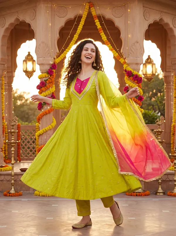 SAIVRITI's_Meher_Anarkali_FENDI_suit_set_with_Dupatta_|_SweatHeart_Neck_with_Mirror_work_|_M,L,XL,XXL