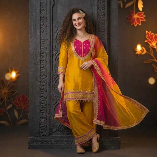 SAIVRITI's_Meher_FENDI_suit_set_with_Dupatta_|_SweatHeart_Neck_with_Mirror_work_|_M,L,XL,XXL
