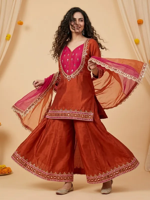 SAIVRITI's_Meher_FENDI_suit_set_with_Dupatta_|_SweatHeart_Neck_with_Mirror_work_|_M,L,XL,XXL