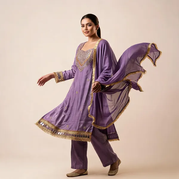 Purple_Roman_Silk_Mirror_Work_Kurta_Palazzo_Set_With_Dupatta_For_Women