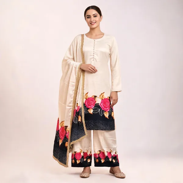 Cream_Silk_Digital_Print_Kurta_Palazzo_Set_With_Dupatta_For_Women