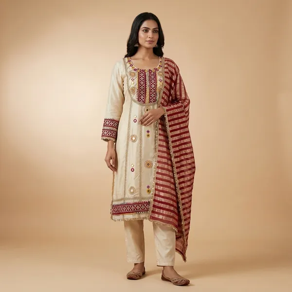 Cream_Pure_Cotton_Embroided_Salwar_Suit_Set_With_Dupatta_For_Women
